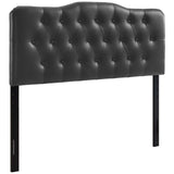 Annabel Queen Upholstered Vinyl Headboard MOD-5155-BLK