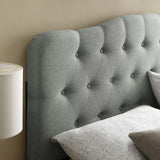 Annabel Full Upholstered Fabric Headboard Gray MOD-5156-GRY