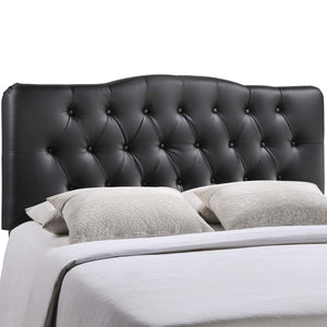 Annabel Full Upholstered Vinyl Headboard MOD-5157-BLK