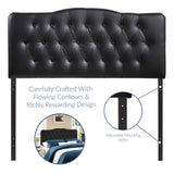 Annabel Full Upholstered Vinyl Headboard MOD-5157-BLK