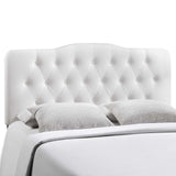 Annabel Full Upholstered Vinyl Headboard MOD-5157-WHI