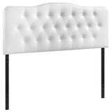 Annabel Full Upholstered Vinyl Headboard MOD-5157-WHI