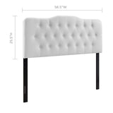 Annabel Full Upholstered Vinyl Headboard MOD-5157-WHI