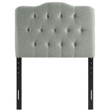 Annabel Twin Upholstered Fabric Headboard Gray MOD-5160-GRY