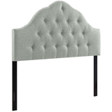Sovereign Queen Upholstered Fabric Headboard Gray MOD-5162-GRY