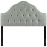 Sovereign Queen Upholstered Fabric Headboard Gray MOD-5162-GRY