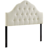 Sovereign Queen Upholstered Fabric Headboard Ivory MOD-5162-IVO