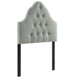 Sovereign Twin Upholstered Fabric Headboard Gray MOD-5168-GRY