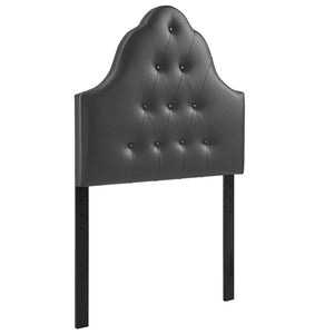 Sovereign Twin Upholstered Vinyl Headboard Black MOD-5169-BLK