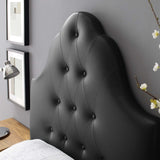 Sovereign Twin Upholstered Vinyl Headboard Black MOD-5169-BLK