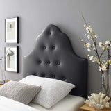 Sovereign Twin Upholstered Vinyl Headboard Black MOD-5169-BLK