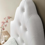 Sovereign Twin Upholstered Vinyl Headboard White MOD-5169-WHI