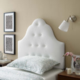 Sovereign Twin Upholstered Vinyl Headboard White MOD-5169-WHI