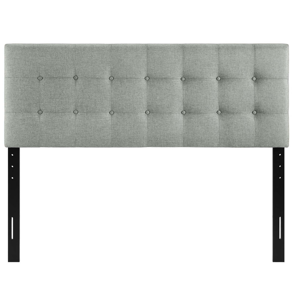 Emily Queen Upholstered Fabric Headboard Gray MOD-5170-GRY