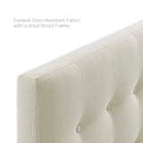 Emily Full Upholstered Fabric Headboard Ivory MOD-5172-IVO