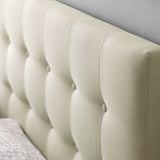 Emily Full Upholstered Fabric Headboard Ivory MOD-5172-IVO