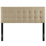 Emily King Upholstered Fabric Headboard Beige MOD-5174-BEI