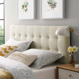 Emily King Upholstered Fabric Headboard Ivory MOD-5174-IVO