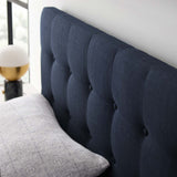 Emily King Upholstered Fabric Headboard Navy MOD-5174-NAV