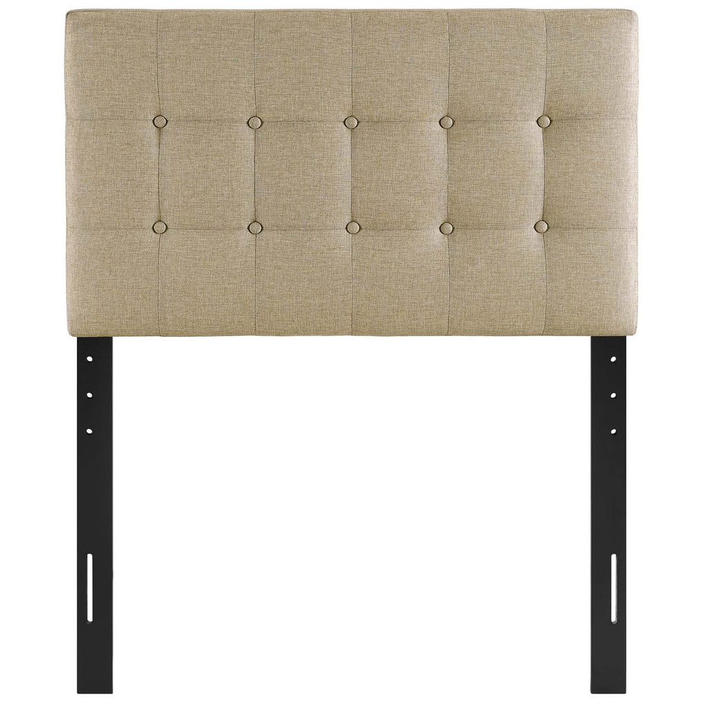 Emily Twin Upholstered Fabric Headboard Beige MOD-5176-BEI