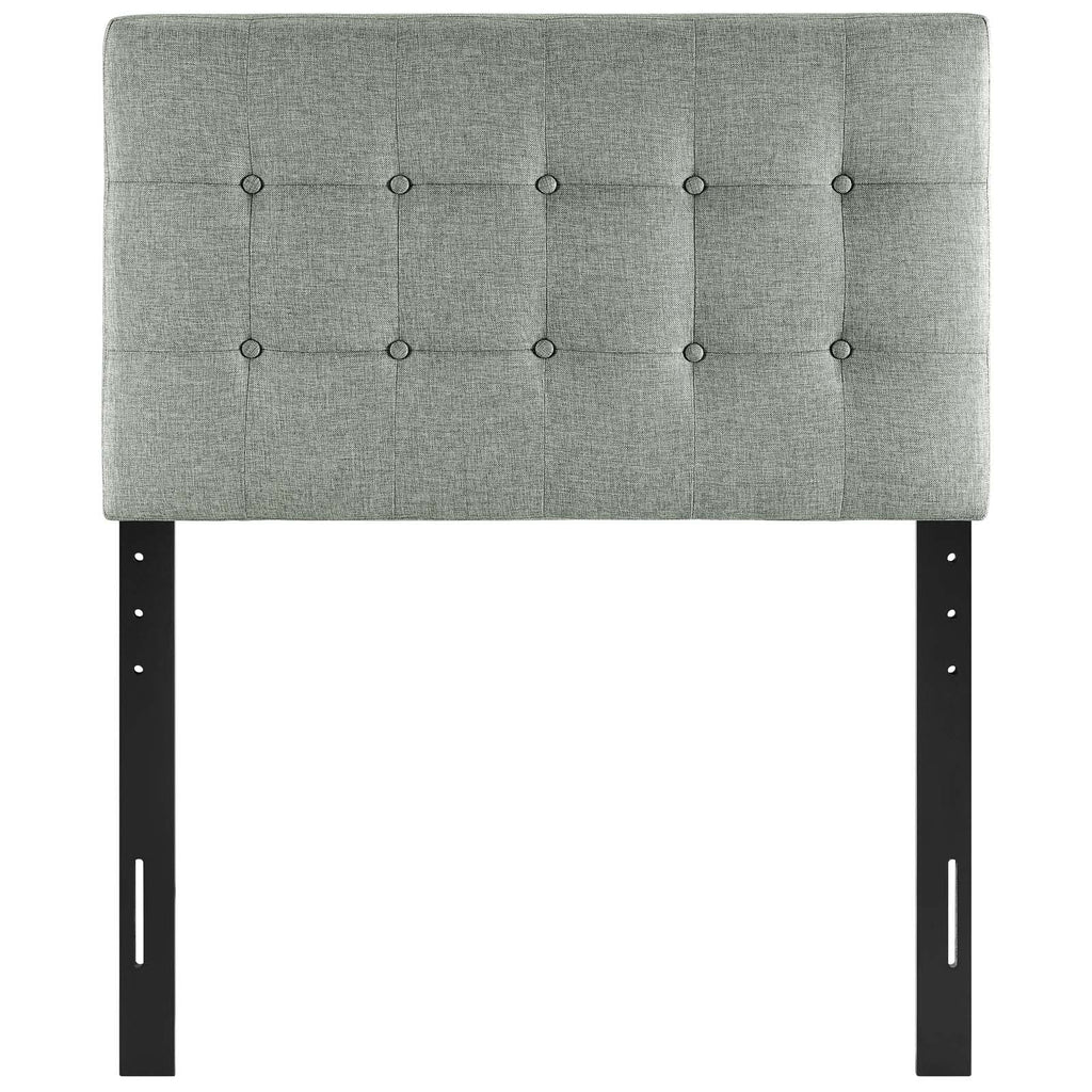 Emily Twin Upholstered Fabric Headboard Gray MOD-5176-GRY