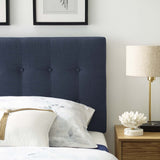 Emily Twin Upholstered Fabric Headboard Navy MOD-5176-NAV