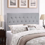 Clique Queen Upholstered Fabric Headboard Sky Gray MOD-5202-GRY