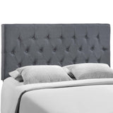 Clique Queen Upholstered Fabric Headboard Smoke MOD-5202-SMK