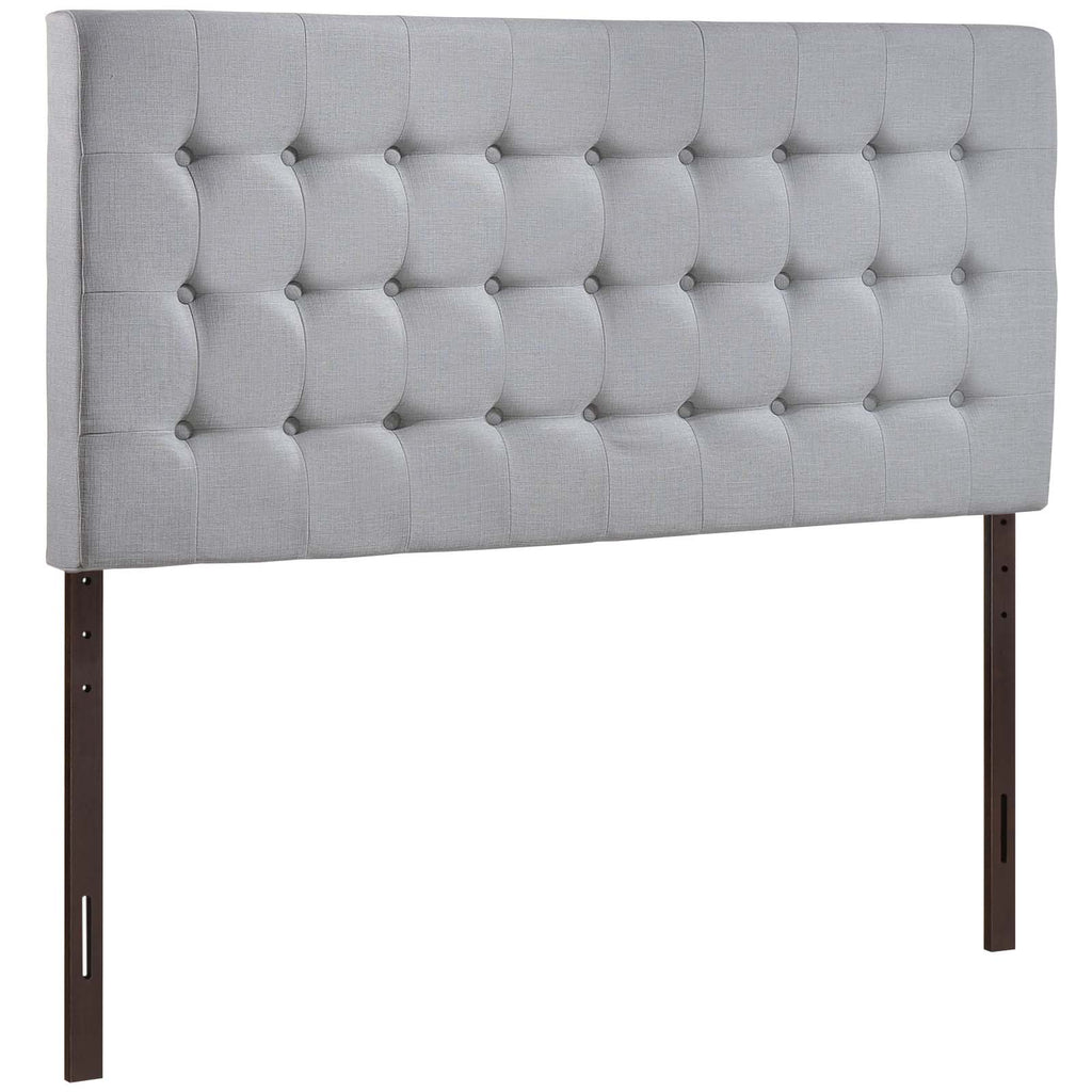 Tinble Queen Upholstered Fabric Headboard Sky Gray MOD-5210-GRY