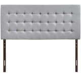 Tinble Queen Upholstered Fabric Headboard Sky Gray MOD-5210-GRY