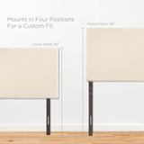 Region King Upholstered Fabric Headboard Ivory MOD-5212-IVO