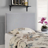 Region Twin Upholstered Fabric Headboard Sky Gray MOD-5214-GRY