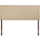 Region Nailhead Queen Upholstered Headboard Cafe MOD-5215-CAF