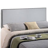 Region Nailhead King Upholstered Headboard Sky Gray MOD-5216-GRY
