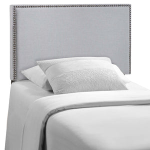 Region Nailhead Twin Upholstered Headboard Sky Gray MOD-5218-GRY