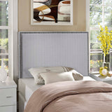 Region Nailhead Twin Upholstered Headboard Sky Gray MOD-5218-GRY