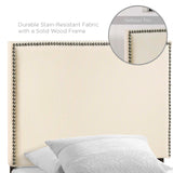 Region Nailhead Twin Upholstered Headboard Ivory MOD-5218-IVO