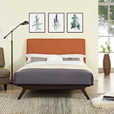 Tracy Queen Bed Cappuccino Orange MOD-5238-CAP-ORA