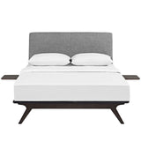 Tracy 3 Piece Queen Bedroom Set Cappuccino Gray MOD-5257-CAP-GRY-SET