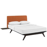 Tracy 3 Piece Queen Bedroom Set Cappuccino Orange MOD-5257-CAP-ORA-SET