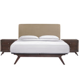 Tracy 3 Piece Queen Bedroom Set Cappuccino Latte MOD-5261-CAP-LAT-SET