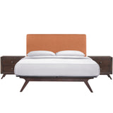 Tracy 3 Piece Queen Bedroom Set Cappuccino Orange MOD-5261-CAP-ORA-SET