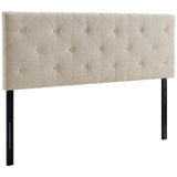 Terisa Queen Upholstered Fabric Headboard Beige MOD-5370-BEI