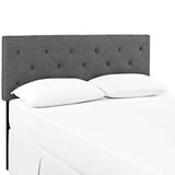 Terisa Queen Upholstered Fabric Headboard Gray MOD-5370-GRY