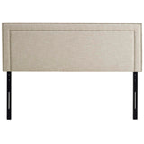 Jessamine Full Upholstered Fabric Headboard Beige MOD-5376-BEI