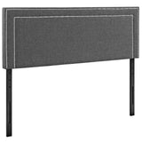 Jessamine Full Upholstered Fabric Headboard Gray MOD-5376-GRY