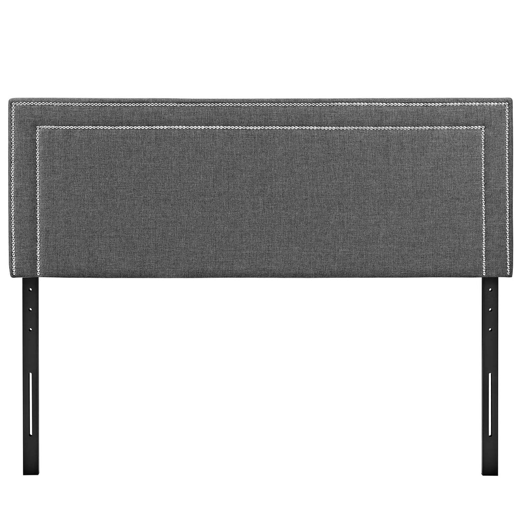 Jessamine Full Upholstered Fabric Headboard Gray MOD-5376-GRY