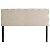 Phoebe Queen Upholstered Fabric Headboard Beige MOD-5386-BEI