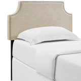 Laura Twin Upholstered Fabric Headboard Beige MOD-5390-BEI