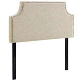 Laura Twin Upholstered Fabric Headboard Beige MOD-5390-BEI